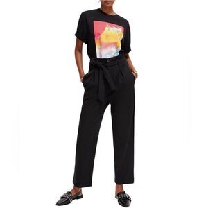 Scotch & Soda Daisy High-rise Paper Bag Pants Winter Edition Black Size Small